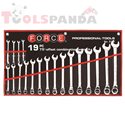 Ключове звездогаечни 75⁰ комплект 19 бр. | FORCE Tools