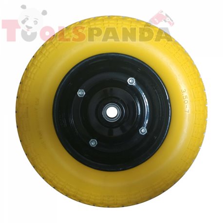 Резервно колело за ръчна количка, плътно полиуретаново 3.50*7 | GRASKO