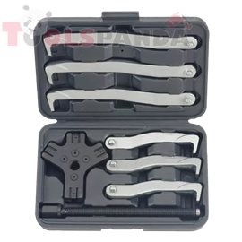 Скоба за лагери комбинирана (дву- и тричелюстна) в куфар | FORCE Tools