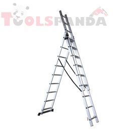 Стълба алуминиева трираменна комбинирана GRASKO 3X9 | GRASKO