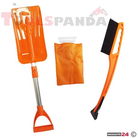 Зимен комплект - лопата за сняг и две стъргалки