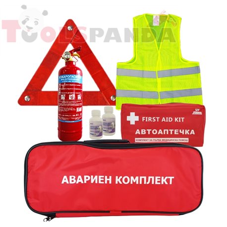 Авариен комплект за кола с аптечка CE