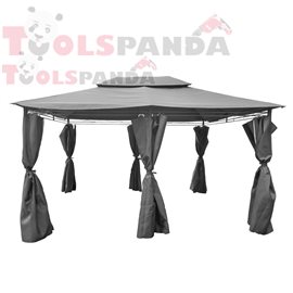 Шатра градинска метал с полиестер с плат на страниците 3x3м. | MUHLER