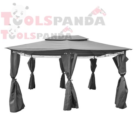 Шатра градинска метал с полиестер с плат на страниците 3x3м. | MUHLER
