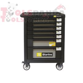 Инструментална количка оборудвана / дунапренени модули 584 бр C2 | STARLINE