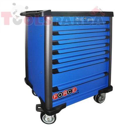 Инструментална количка 7 отделения комплект с 286 инструмента (синя) | FORCE Tools