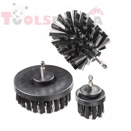 Четки за бормашина и винтоверт HEX 1/4" 3бр. к-т | Raider