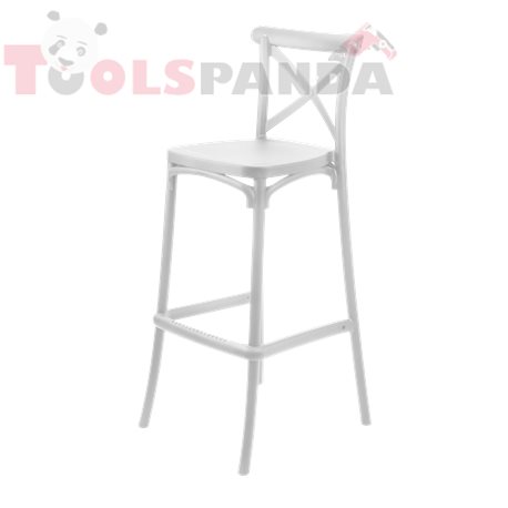 Бар стол 38.5x44xh103 см. бял RAVENNA | HORECANO