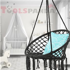 Люлка хамак висяща до 150 кг. - черна