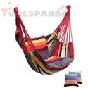 Люлка хамак стол цветни райета с възглавници