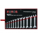 Ключове гаечни (6х7-30х32мм.) 12 бр. к-т | FORCE Tools