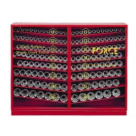 Инструментален шкаф с вложки 1/2" комплект със 163 части | FORCE Tools