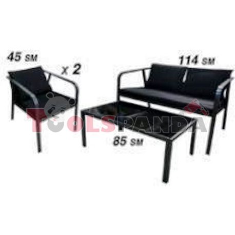 Градински мебели маса със стол и двойка 469