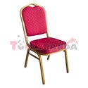 Кетъринг стол метален с червена седалка 45x51x92см.