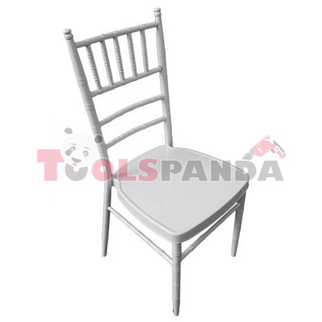 Кетъринг стол метален бял 39x41x92см.
