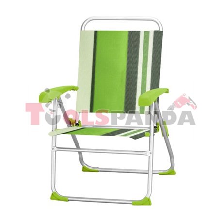 Стол алуминиев за къмпинг 8-позиционен - зелен
