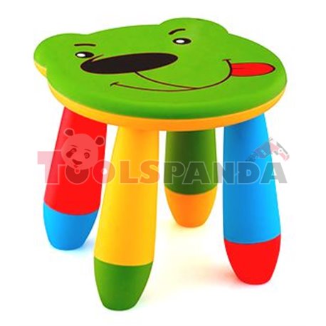Детско столче пластмасово мече зелено