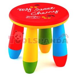 Детско столче пластмасово кръг червен