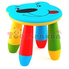 Детско столче пластмасово мече синьо