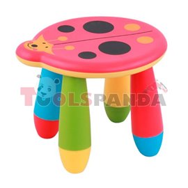 Детско столче пластмасово калинка червена