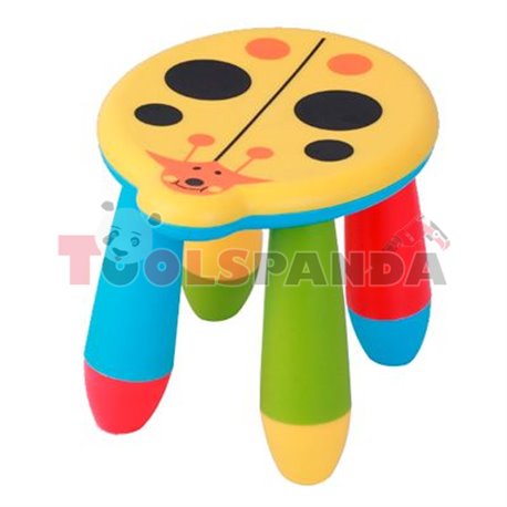 Детско столче пластмасово калинка жълта
