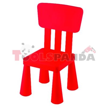 Детско столче с облегалка червено