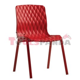 Стол червен "ROYAL" 52x50x83см.