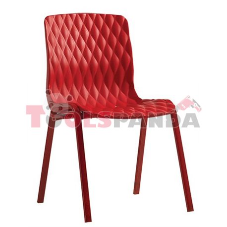 Стол червен "ROYAL" 52x50x83см.