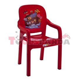 Детско столче с подлакътник червено