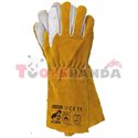 Ръкавици работни заваръчни от телешка кожа 12 чифта к-т с резистентност 3132