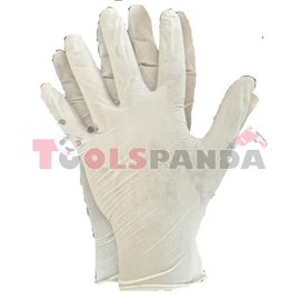 Ръкавици работни 10/XL латексови за еднократна употреба 100 чифта | PROFITOOL