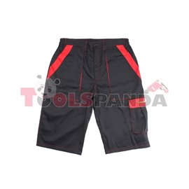 Панталони работни къси червено/черно M | PROFITOOL
