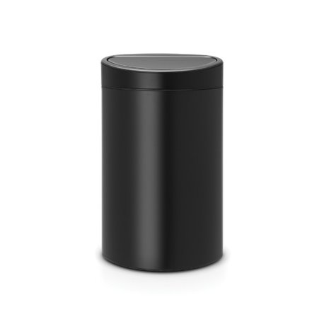 Кош за отпадъци черен мат NewIcon Touch 40л.