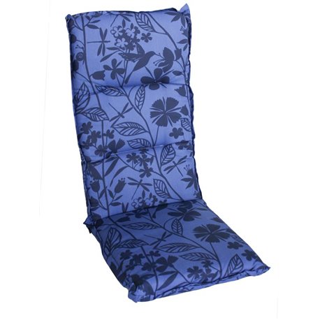 Възглавница за стол двойна синя с декорация Multialta 115х50см.