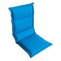 Възглавница за стол двойна синя 104х43х4см.