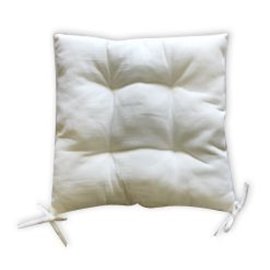 Възглавница за стол бяла 45x45см.