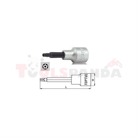 вложка отвертка TORX (5 броя лъчи) с отвор 1/2", T50