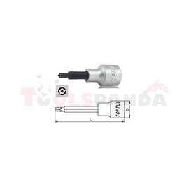 вложка отвертка TORX (5 броя лъчи) с отвор 1/2", T30