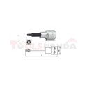 вложка отвертка TORX (5 броя лъчи) с отвор 1/2", T27