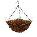 Саксия кокосова кошница 46х35х19см.