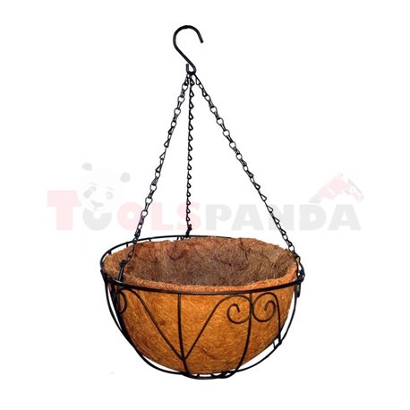 Саксия кокосова кошница кръгла 35см.