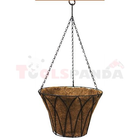 Саксия кокосова висяща кошница 30см.