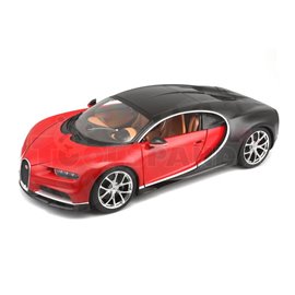Макет на кола червено/черна Bugatti Chiron 1:18 5г.