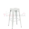 Бар стол метален Retro white 43х43х76см.