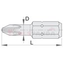 Накрайник кръст (PH)3бр. Комплект - UNIOR