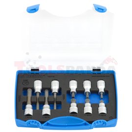 Kомплекти вложки 1/2", ZX профили, в пластмасова кутия 10 бр. - UNIOR