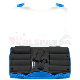 Комплект вложки 1/2" IMPACT в пластмасова кутия 12 бр. - UNIOR