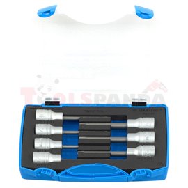 Комплект удължени вложки 1/2", TX профил в пластмасова кутия кутия 7 бр. - UNIOR