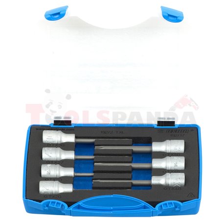 Комплект удължени вложки 1/2", TX профил в пластмасова кутия кутия 7 бр. - UNIOR