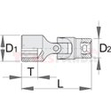 Вложка с шарнир 1/4" - UNIOR